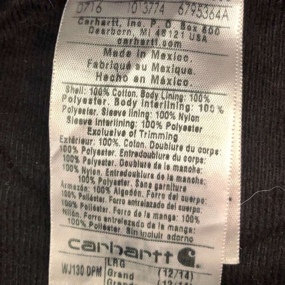 Carhartt J130 Plum Canvas Jacket - Picture 4 of 4